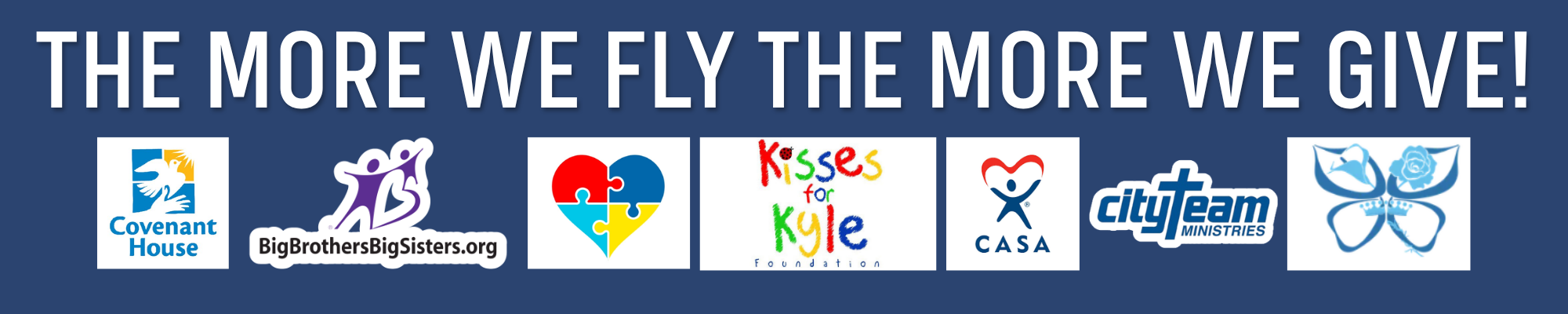 more we fly, the more we give